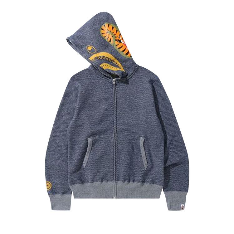 Bape Shark Full Zip Hoodie 'navy'