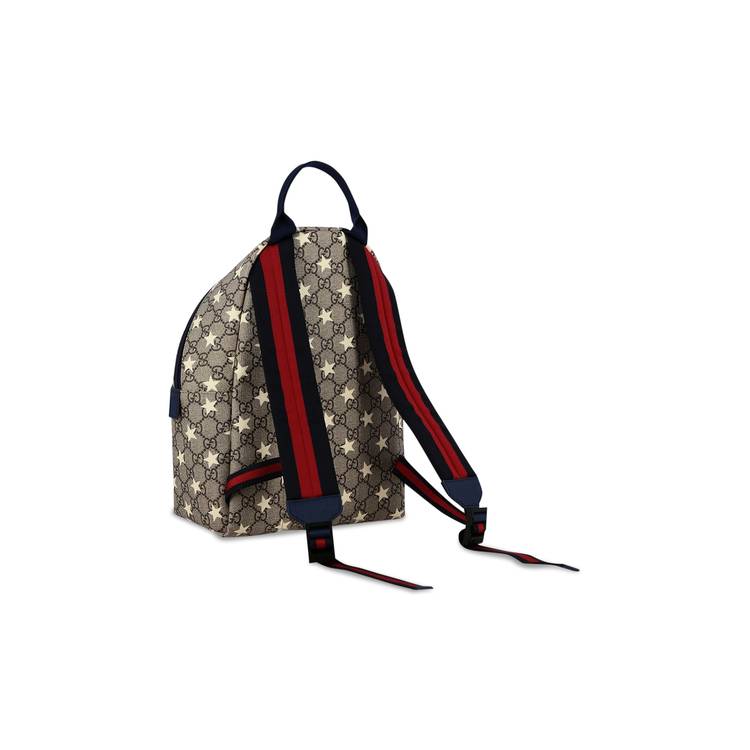 Gucci Children's Gg Supreme Backpack in Natural