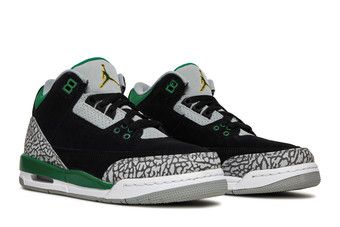 pine green jordan 3 gs