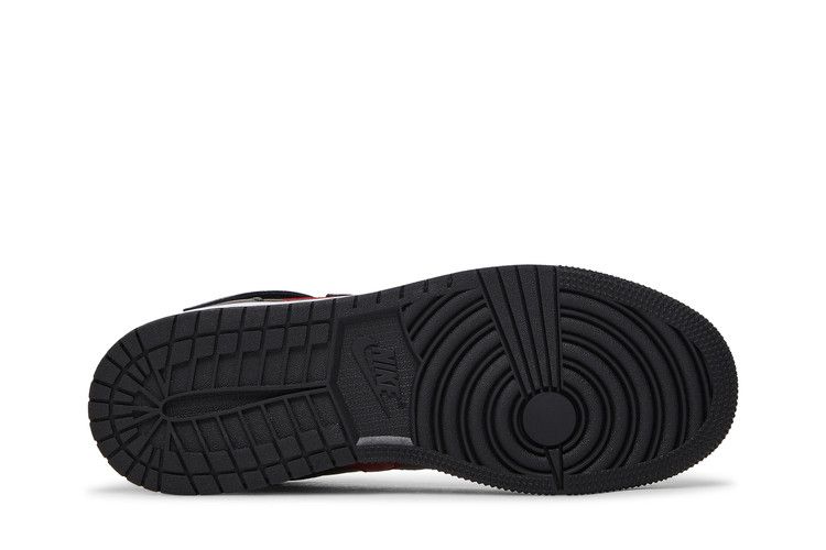 Air Jordan 1 High Flyease Gs Smoke Grey Gym Red