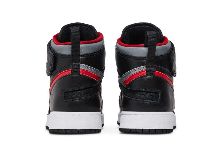 Air Jordan 1 High Flyease Gs Smoke Grey Gym Red