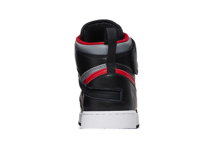 Air Jordan 1 High Flyease Gs Smoke Grey Gym Red