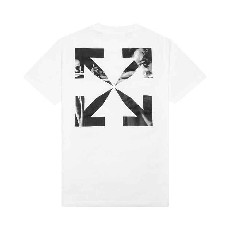 Off-White Caravaggio Arrow Slim T-Shirt White/Black Price in India