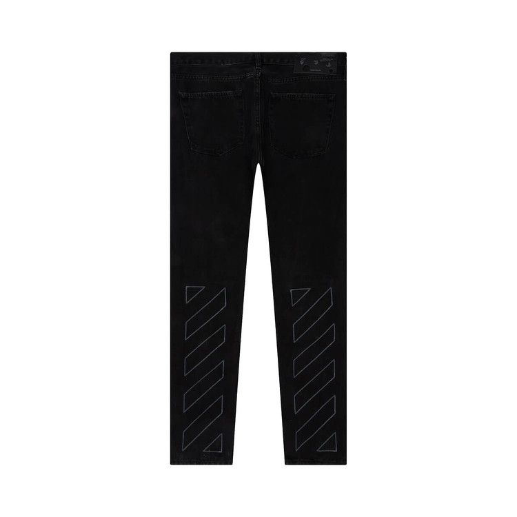 Off-White Diag Slim Jeans 'faded Black/Castlerock'