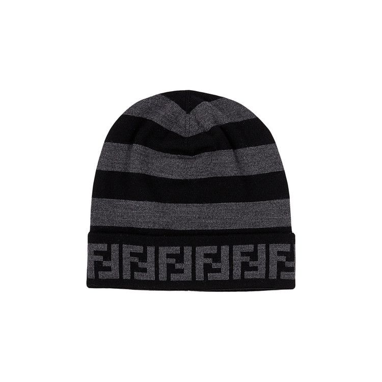 Buy Fendi FF Beanie 'Grey Black' - FXQ056 AH84 F13C0 | GOAT