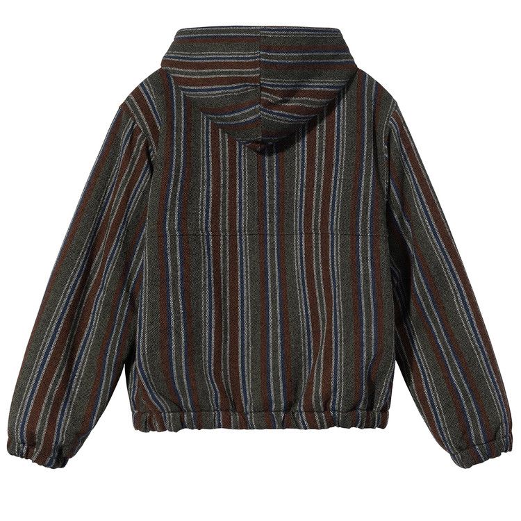 Stussy Wool Stripe Work Jacket 'olive'