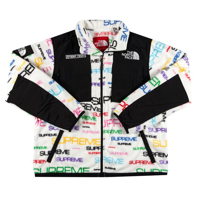 Supreme x The North Face Steep Tech Fleece Jacket 'White' | GOAT