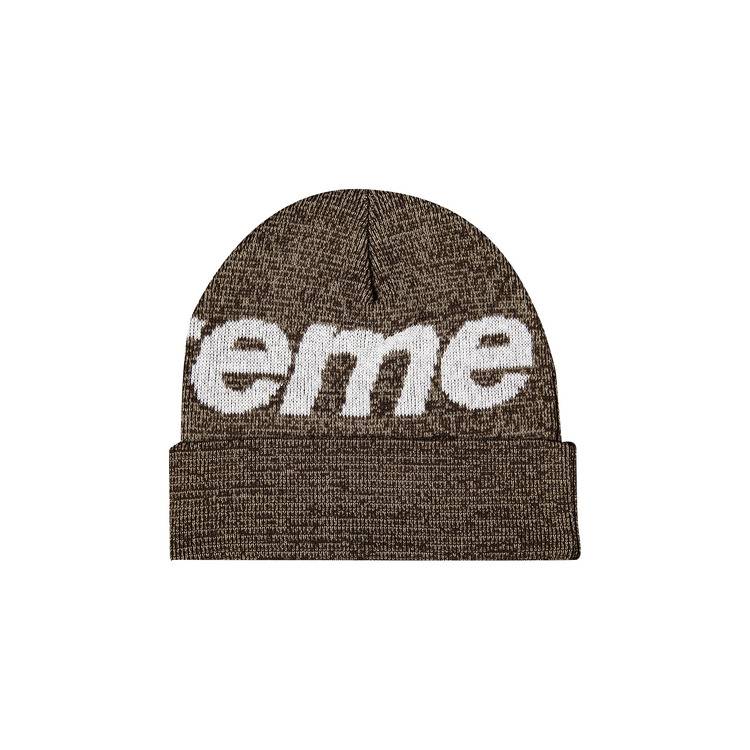 Buy Supreme Big Logo Beanie 'Brown Static' - FW21BN56 BROWN STATIC