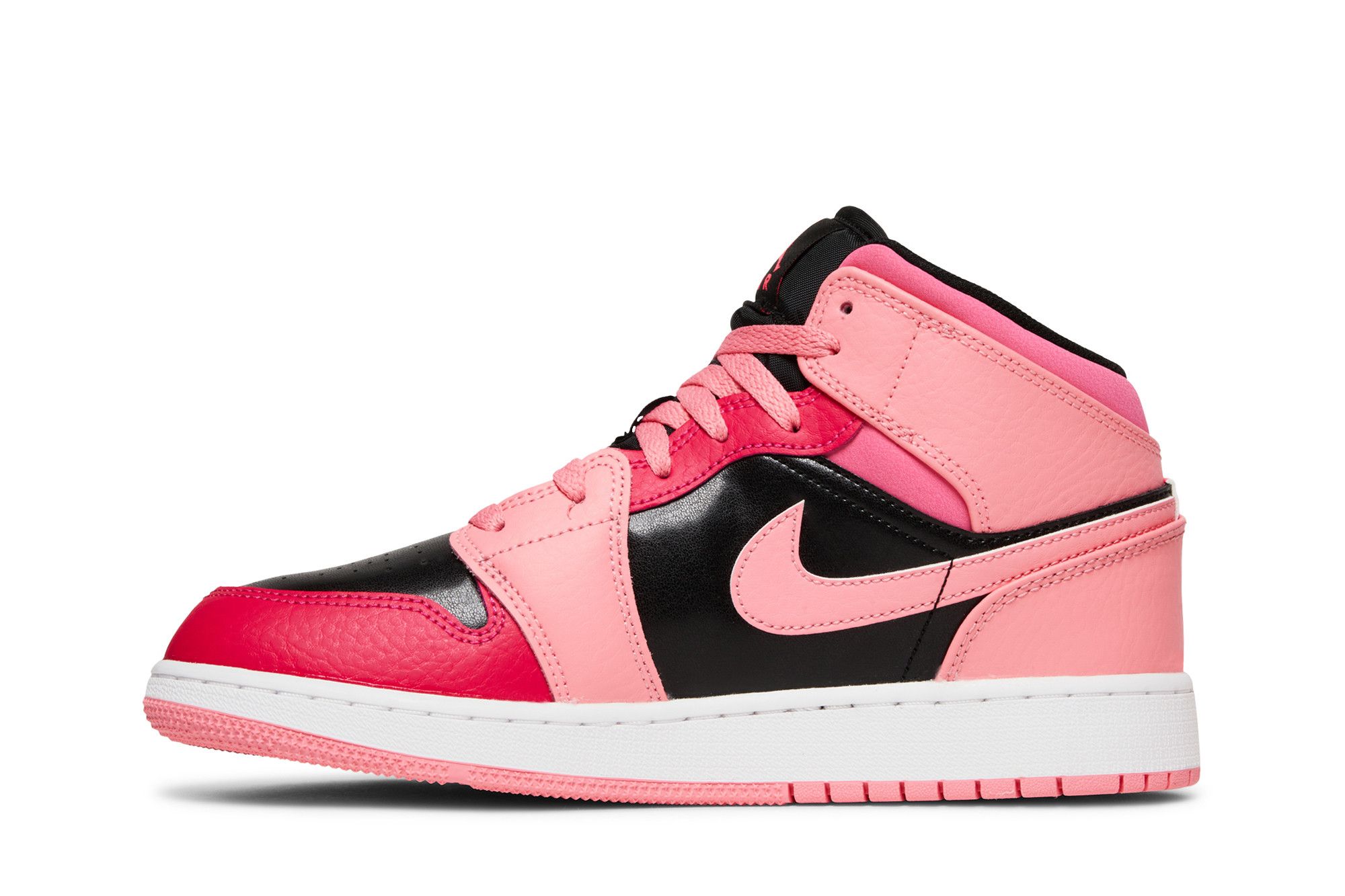 Pre-owned Air Jordan 1 Mid Gs 'coral Chalk' In Pink