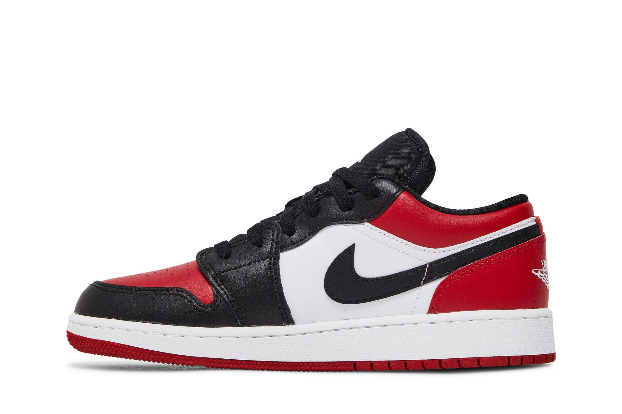 Pre-owned Air Jordan 1 Low Gs 'bred Toe' In Red