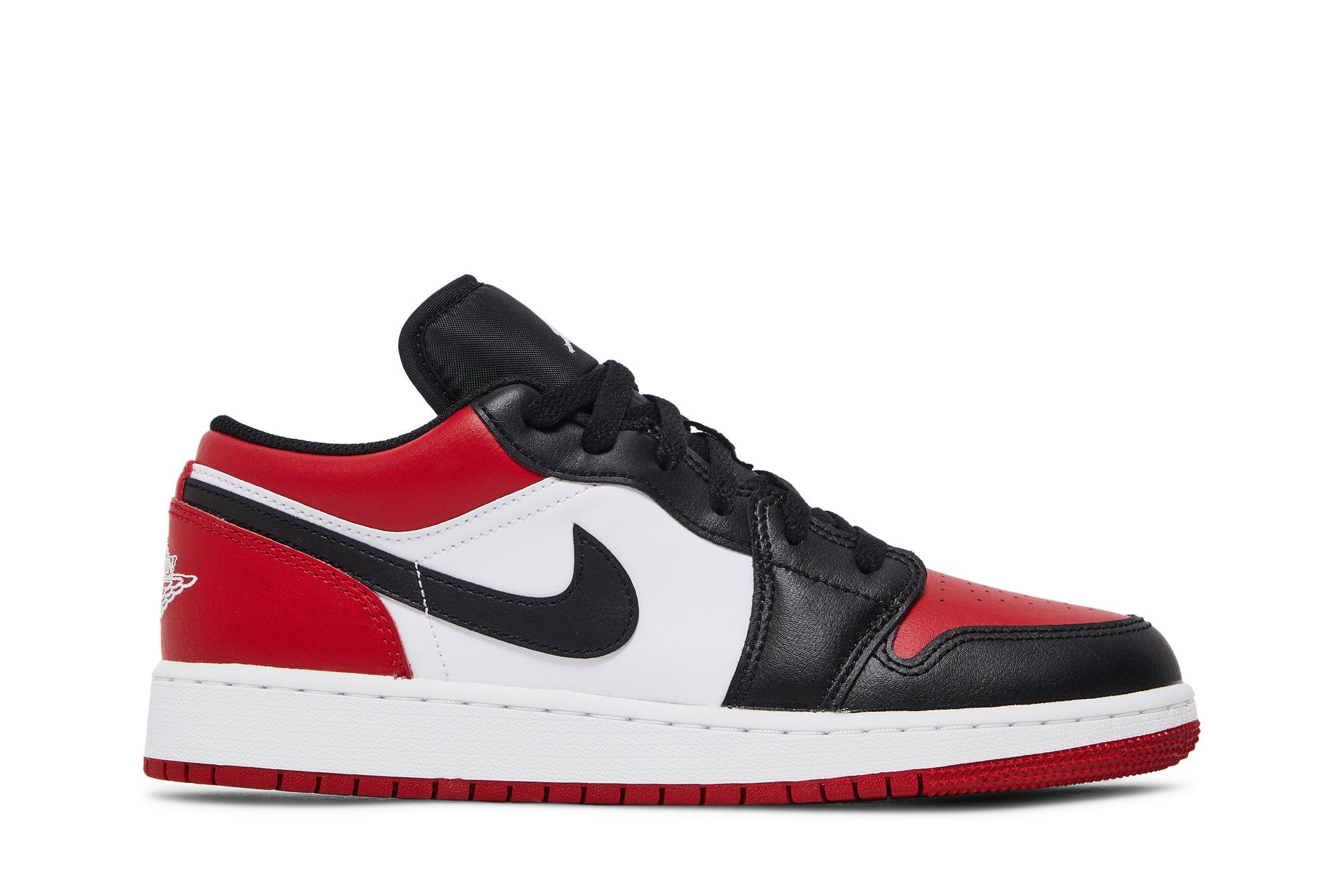 Pre-owned Air Jordan 1 Low Gs 'bred Toe' In Red