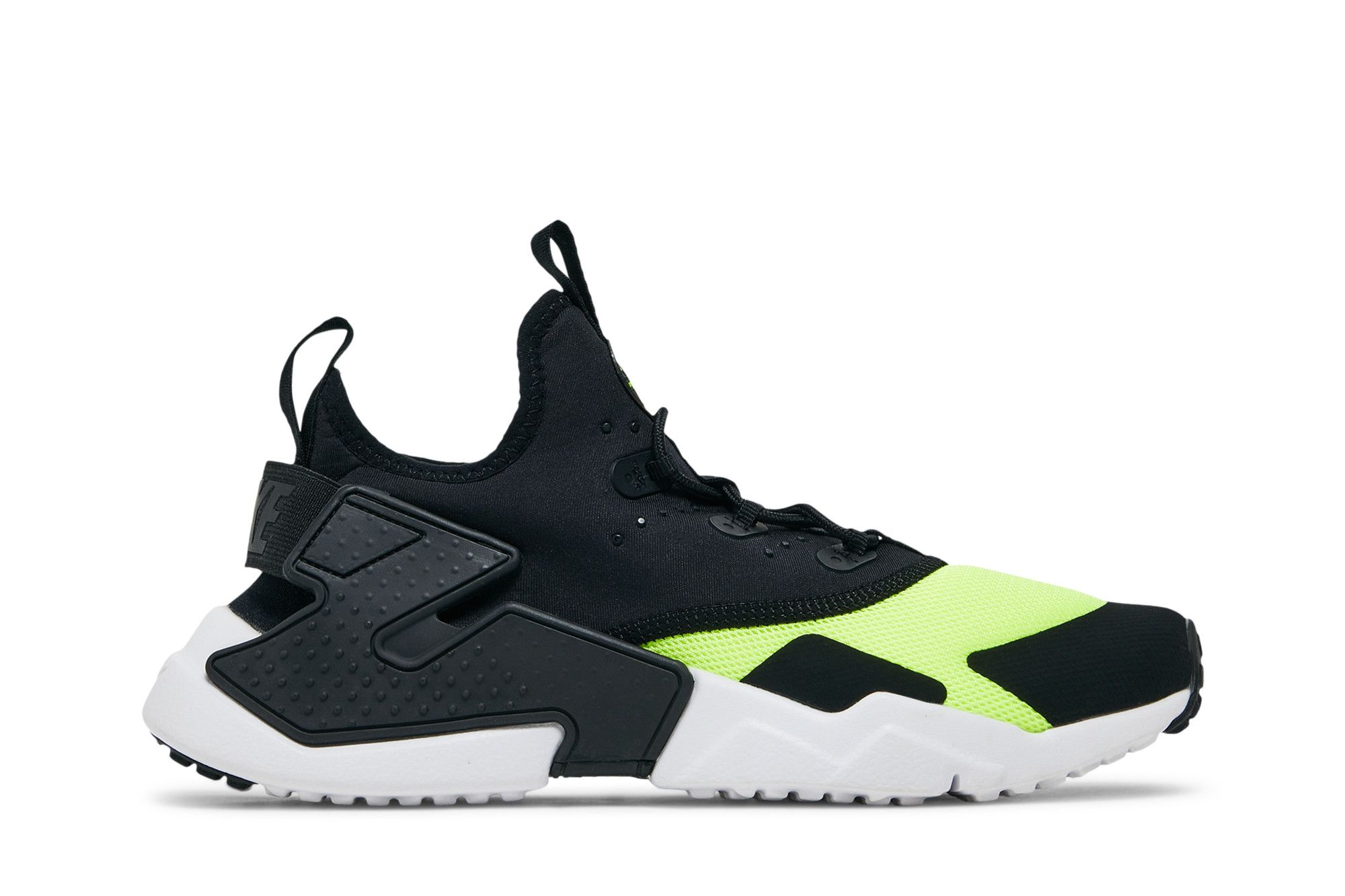 Pre-owned Nike Huarache Drift Gs 'black Volt'