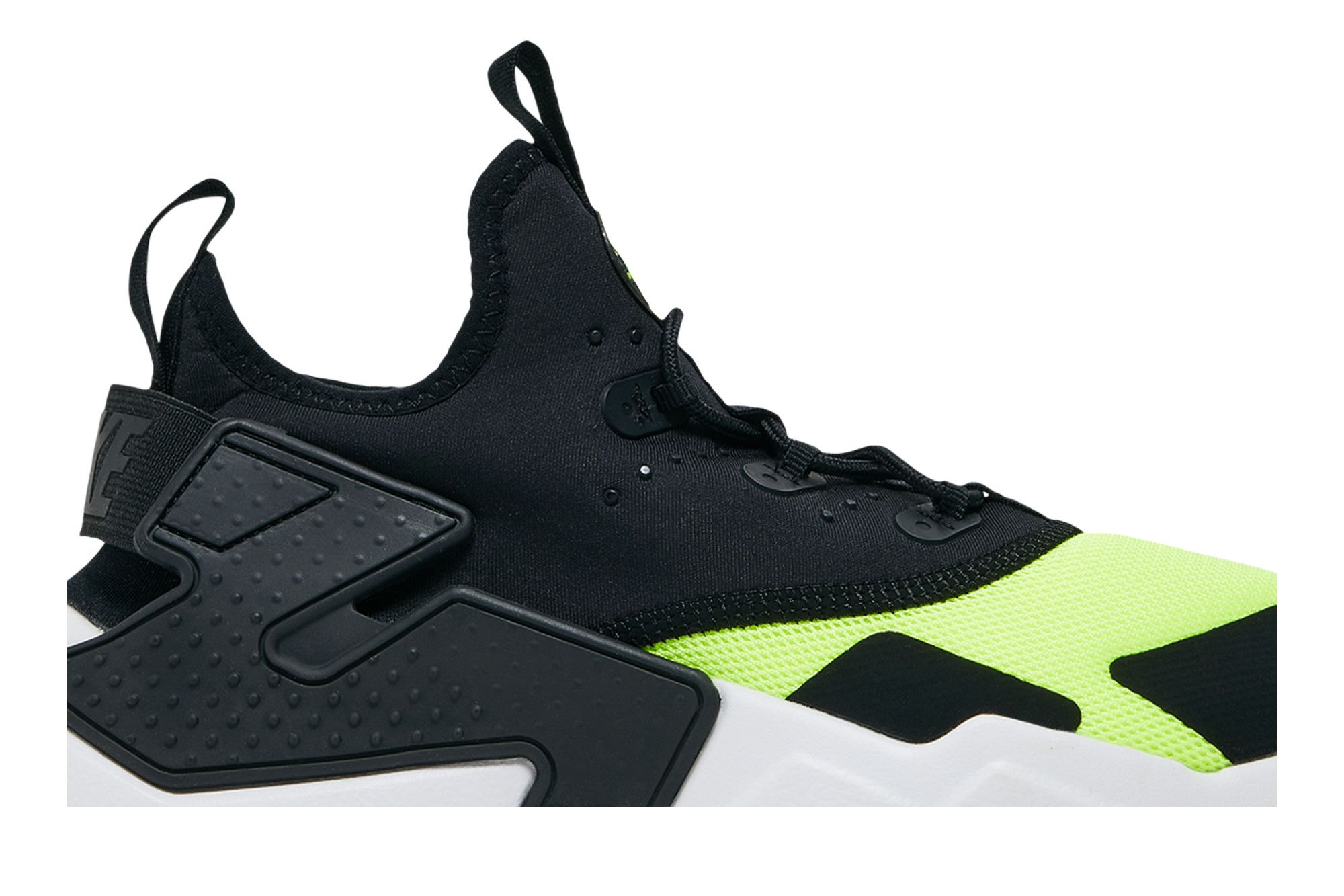 Pre-owned Nike Huarache Drift Gs 'black Volt'