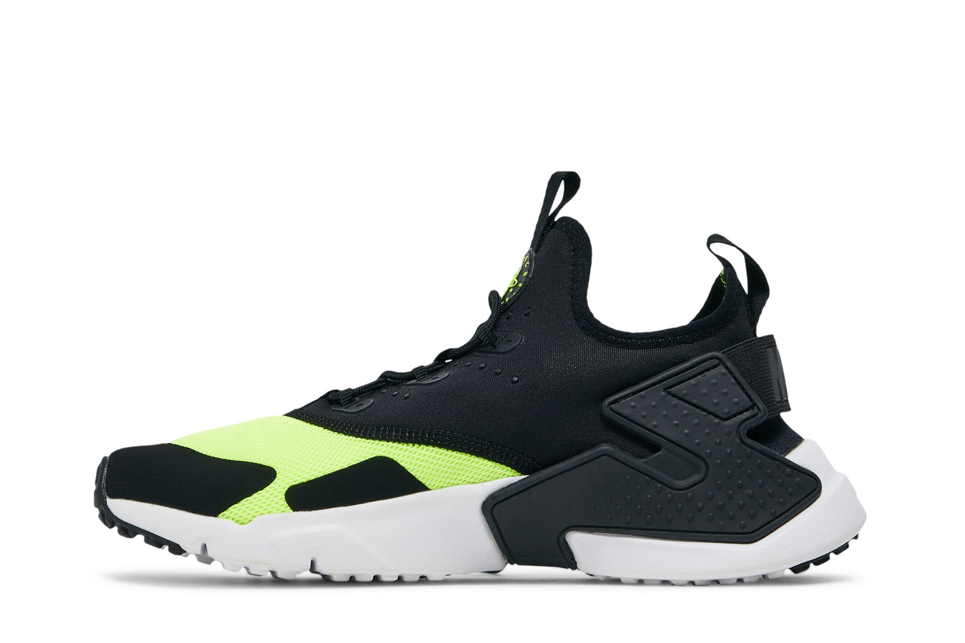 Pre-owned Nike Huarache Drift Gs 'black Volt'