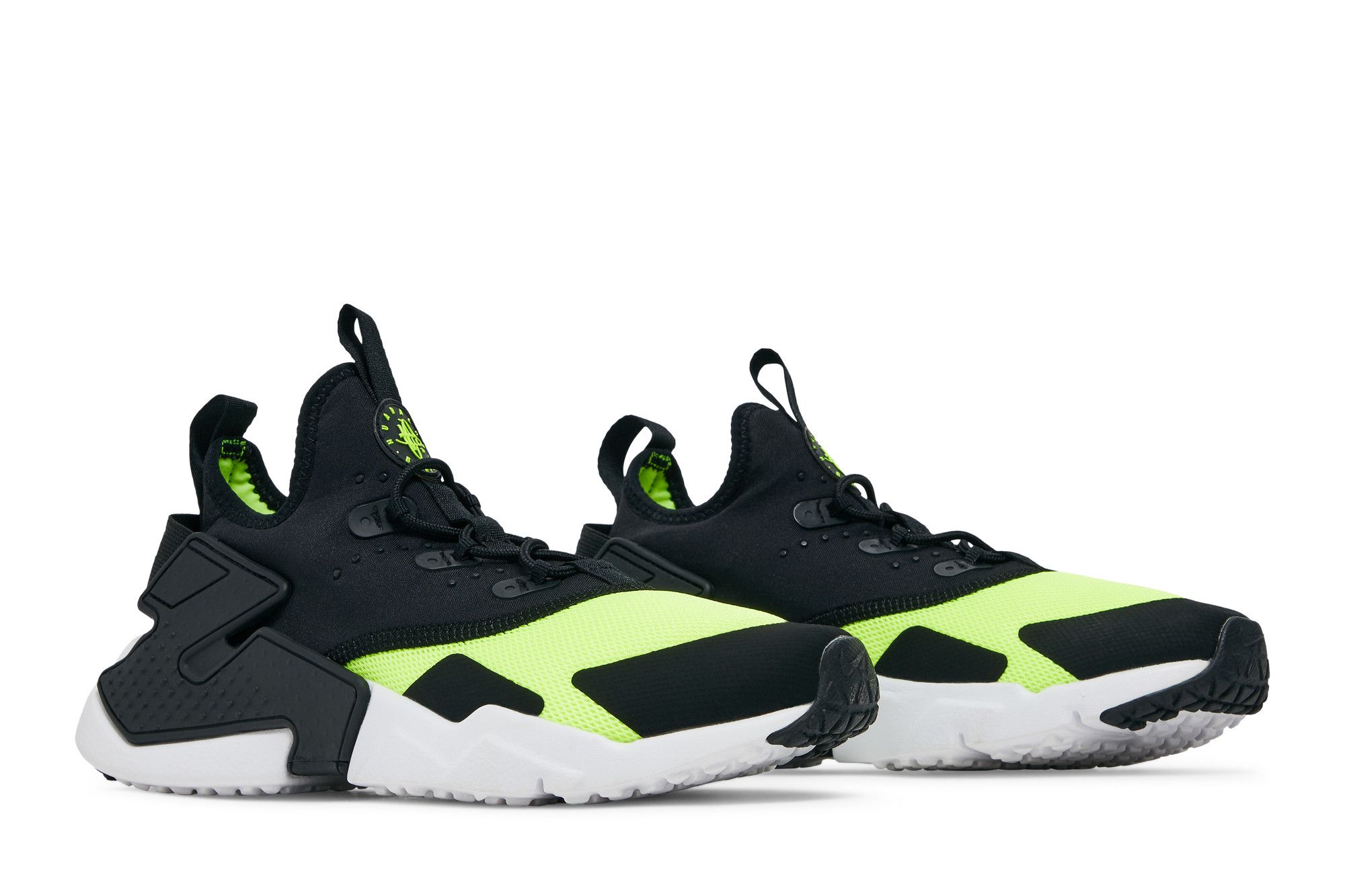 Pre-owned Nike Huarache Drift Gs 'black Volt'