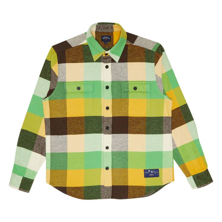 Buy Noah Heavyweight Flannel 'Brown/Green/Brown/Gold/Tan