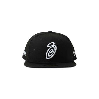 Buy Stussy Curly S 59FIFTY New Era Cap 'Black' - 1311008 BLAC | GOAT