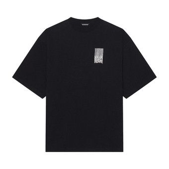 Buy Balenciaga Barcode Wide Fit T-Shirt 'Black' - 661715