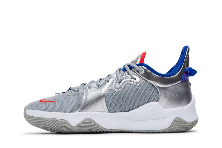 Nike PG 5 Clippers Metallic Silver