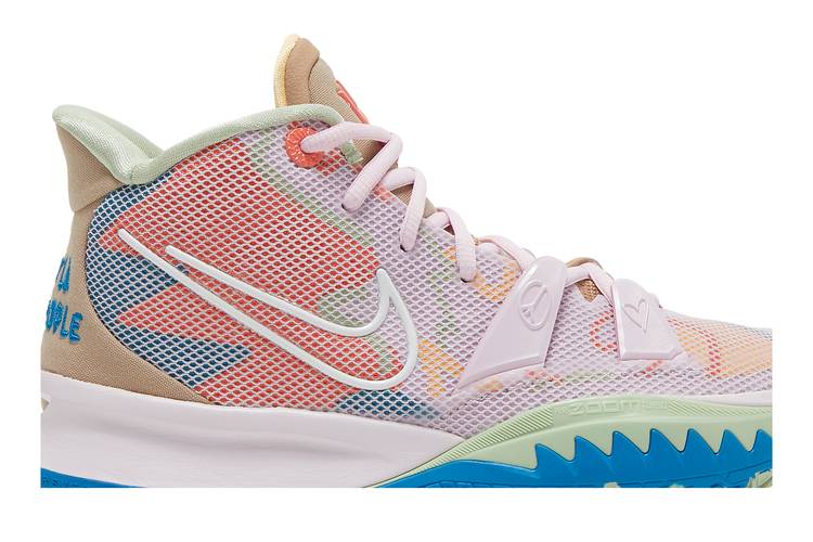 kyrie 7 pink and blue