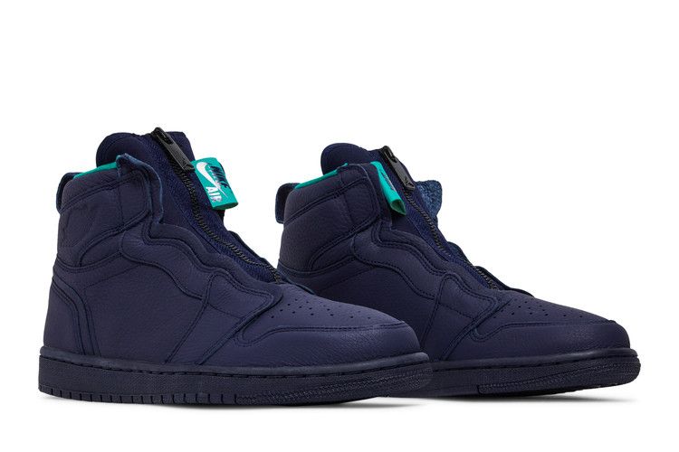 Buy Wmns Air Jordan 1 Retro High Zip 'Blackened Blue' - AQ3742 403