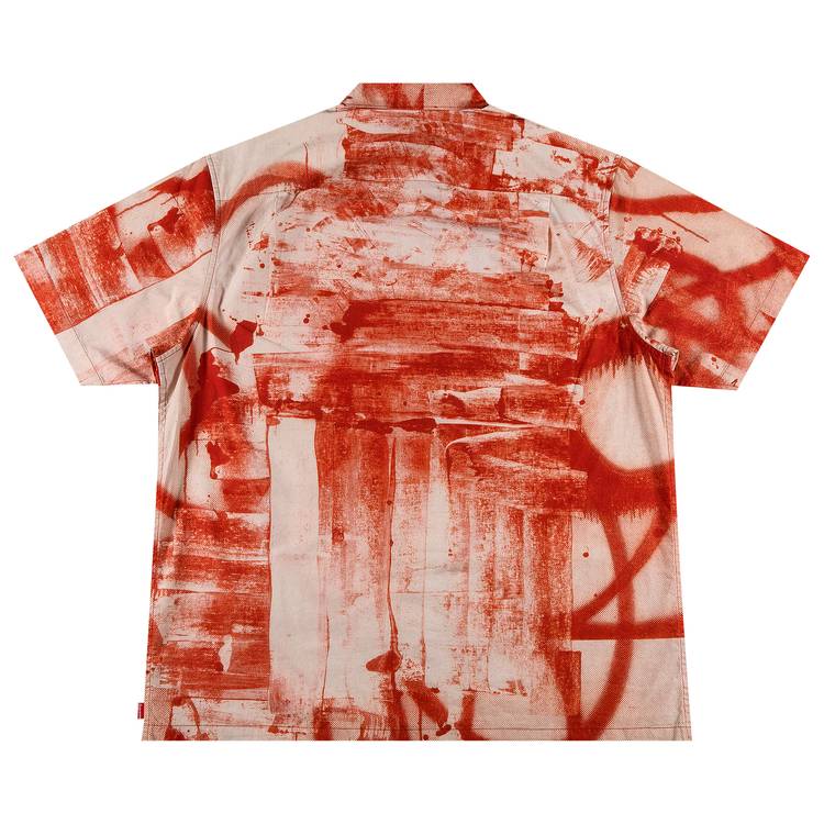Supreme x Christopher Wool Short-Sleeve Shirt 'Red'