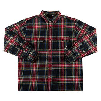 Buy Supreme Quilted Plaid Flannel Shirt 'Black' - FW21S27