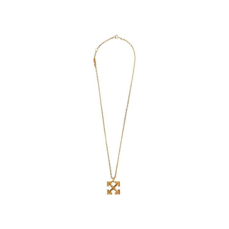 OFF WHITE Industrial Arrow Pendant ネックレス Buy Off-White Industrial Arrow Pendant Necklace 'Brass