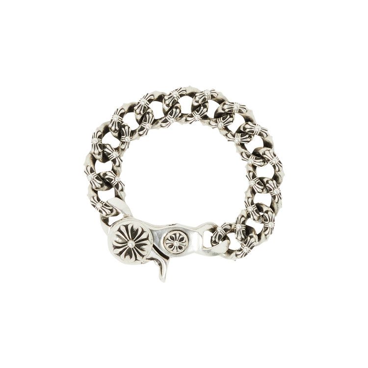 Buy Chrome Hearts Extra Fancy Clip Bracelet 'Silver' - 1383