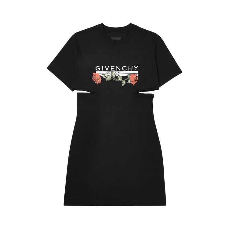 ワンピース GIVENCHY CHEMISIER WITH GRAPHIC INSERTS (BW215311T5_001) BLACK Givenchy CHEMISIER WITH GRAPHIC INSERTS (BW215311T5