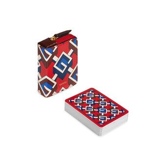 Buy Gucci Geometric G Playing Card Set 'Red/Blue/White' - _662294