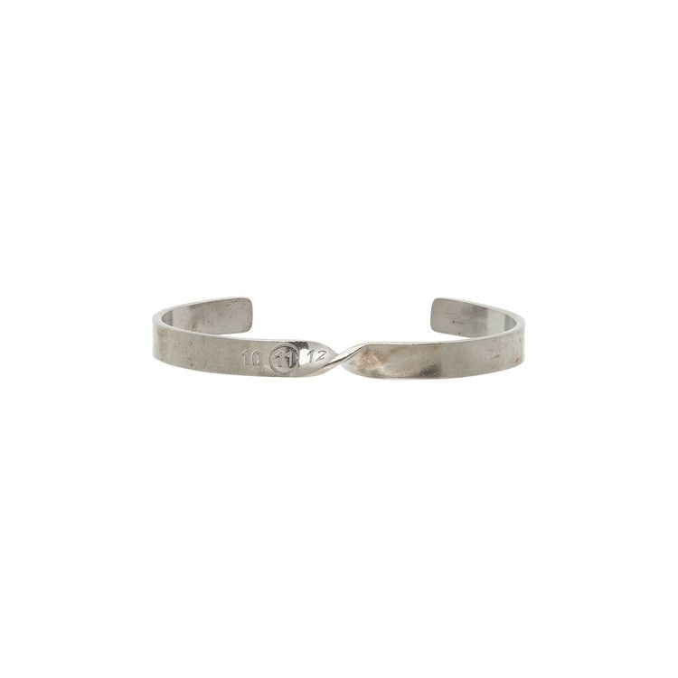 Buy Maison Margiela Twisted Numbers Bracelet 'Silver