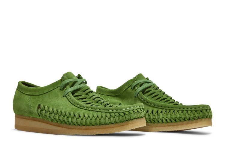 Buy Clarks Supreme x Woven Wallabee 'Green' - 261 60848 | GOAT