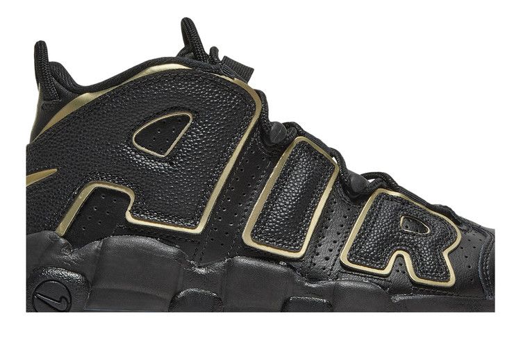 Nike air uptempo 2025 black gold