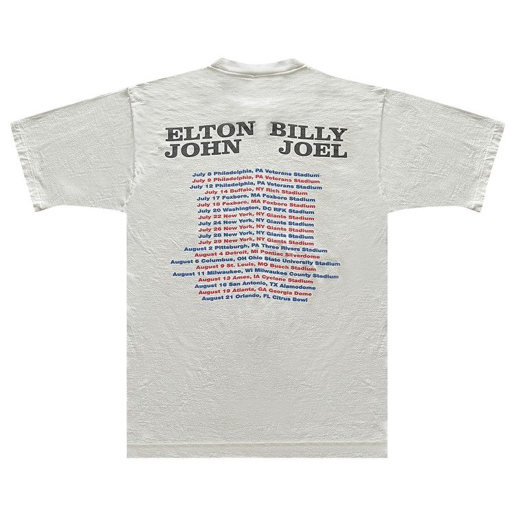 Buy Vintage Elton John x Billy Joel Tour Tee 'White' - 2903