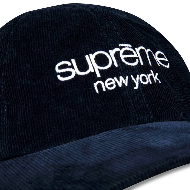 Buy Supreme GORE-TEX Corduroy Classic Logo 6-Panel 'Navy