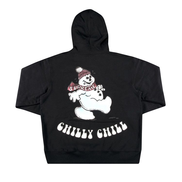 Buy Supreme Snowman Hooded Sweatshirt 'Black' - FW21SW87 BLACK | GOAT