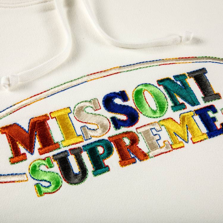 Supreme x Missoni Hooded Sweatshirt 'White' | GOAT