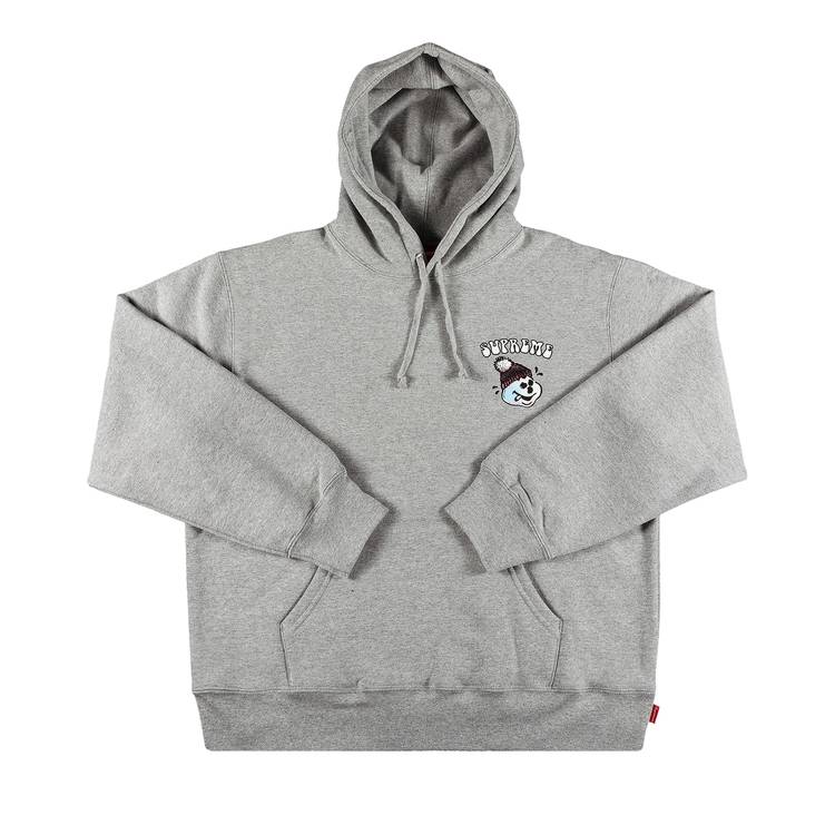 Buy Supreme Snowman Hooded Sweatshirt 'Heather Grey