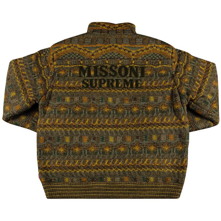 Buy Supreme x Missoni Reversible Knit Jacket 'Olive' - FW21J116