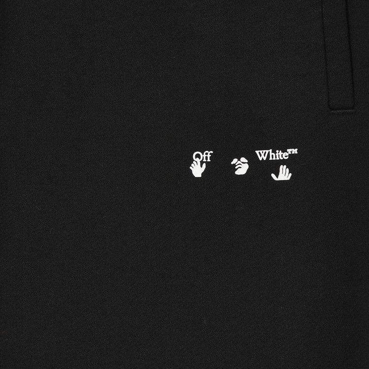 Off-White Logo Shorts Cuff Sweatpant Black
