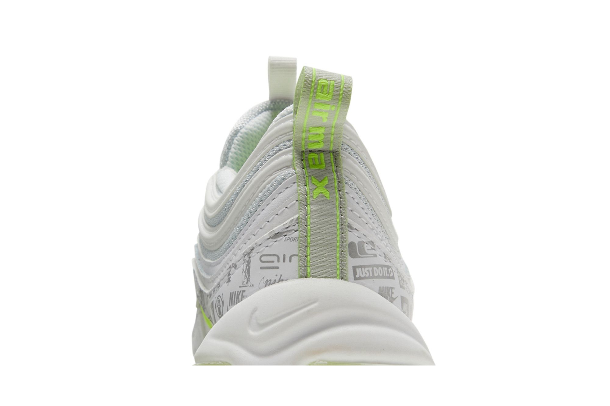 Pre-owned Nike Air Max 97 Gs 'reflective Logos' In White