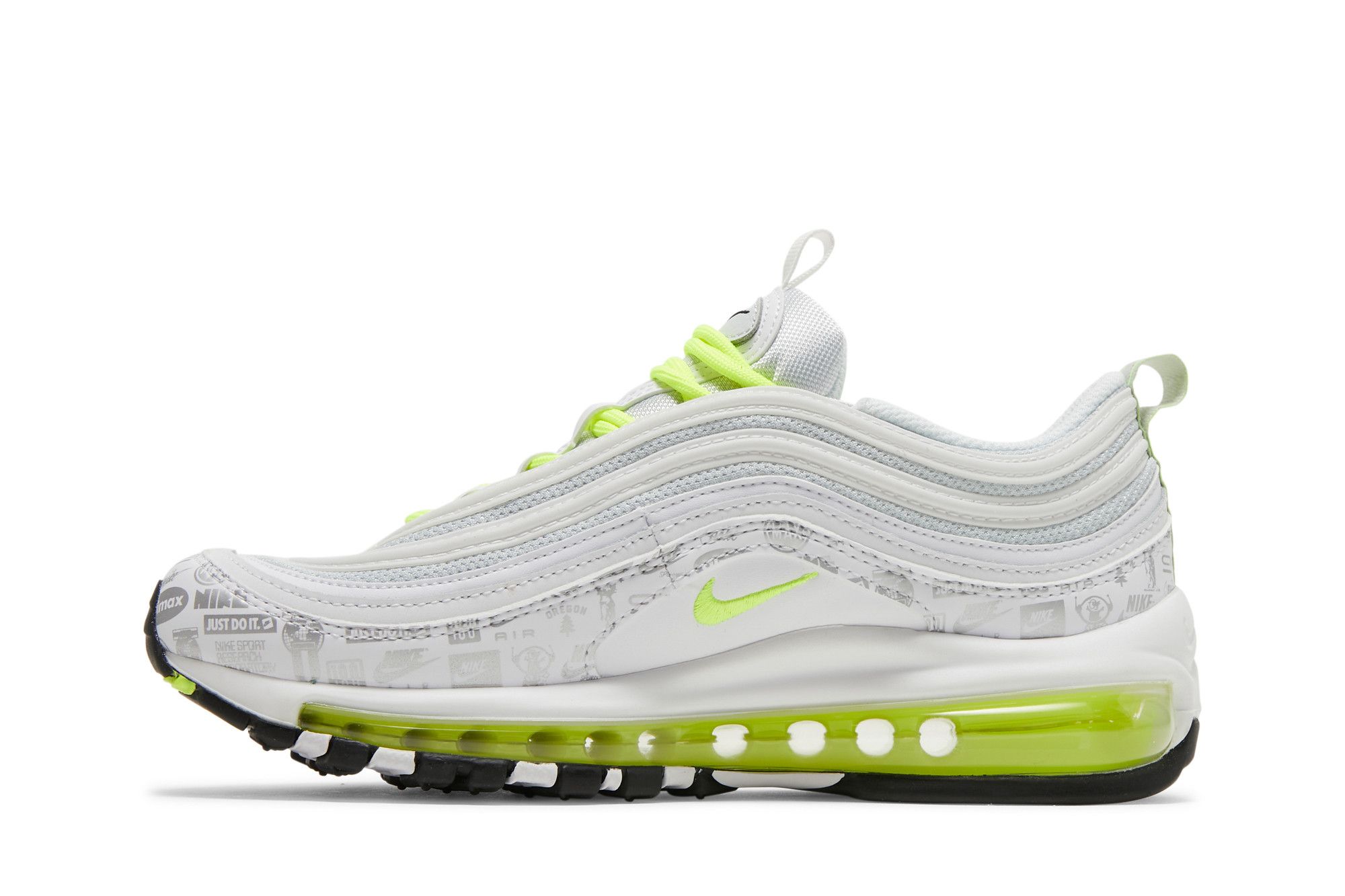 Pre-owned Nike Air Max 97 Gs 'reflective Logos' In White