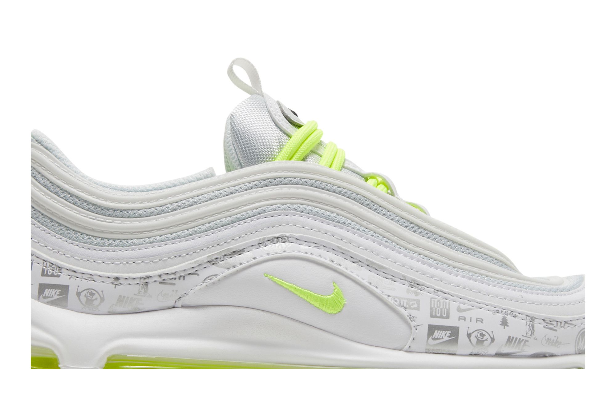 Pre-owned Nike Air Max 97 Gs 'reflective Logos' In White