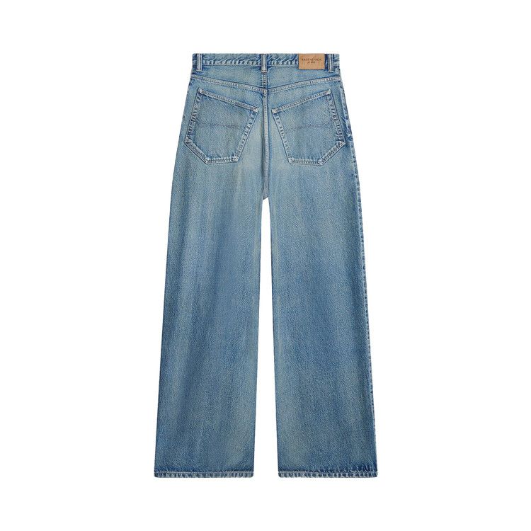 【Balenciaga】 High-riseコットンジーンズ Balenciaga Baggy Cotton Jeans in Blue for Men | Lyst