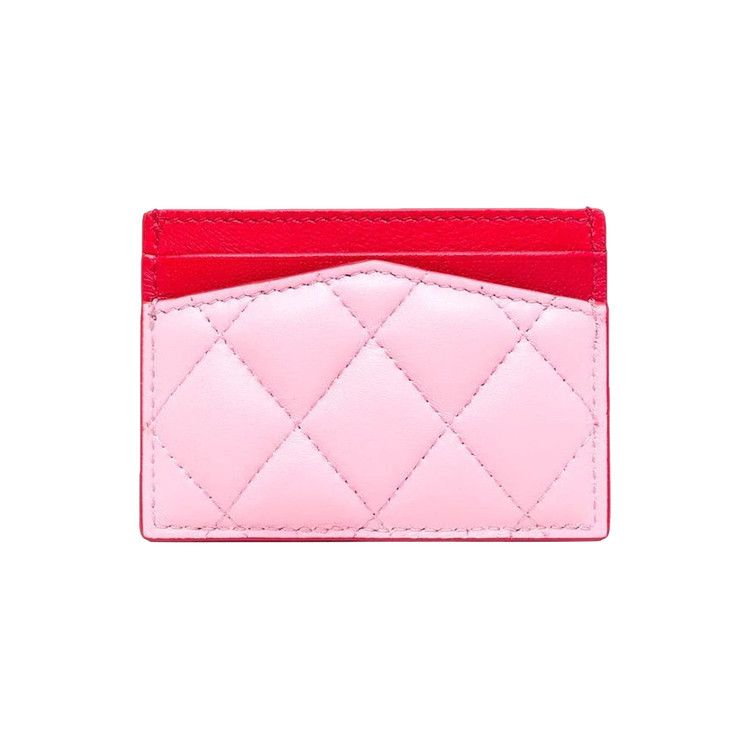 Buy Alexander McQueen Pave Skull Card Holder 'Pink/Red