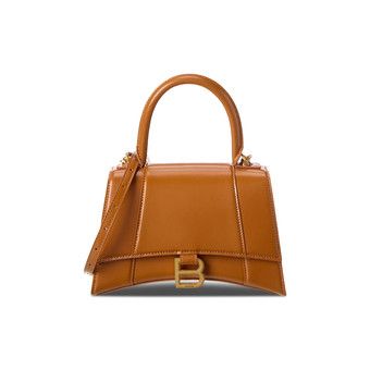 Buy Balenciaga Hourglass Small Top Handle Bag 'Camel