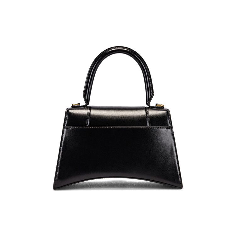 Balenciaga Hourglass Small Top Handle Bag Black