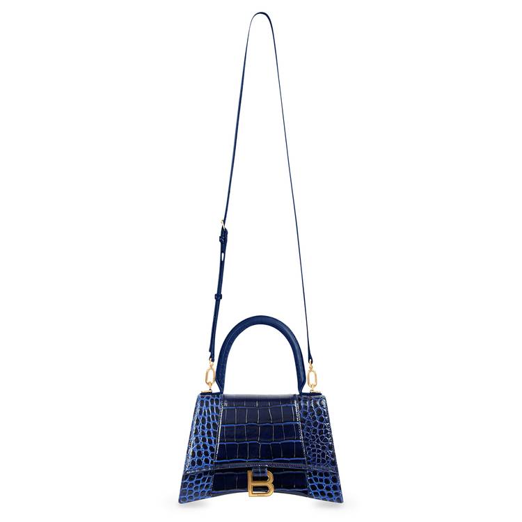 Balenciaga Hourglass Small Top Handle Bag 'Blue' | GOAT