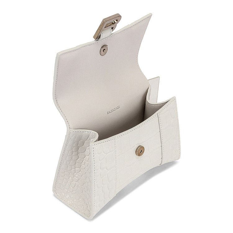 Balenciaga Hourglass Xs Top Handle Bag 'white'